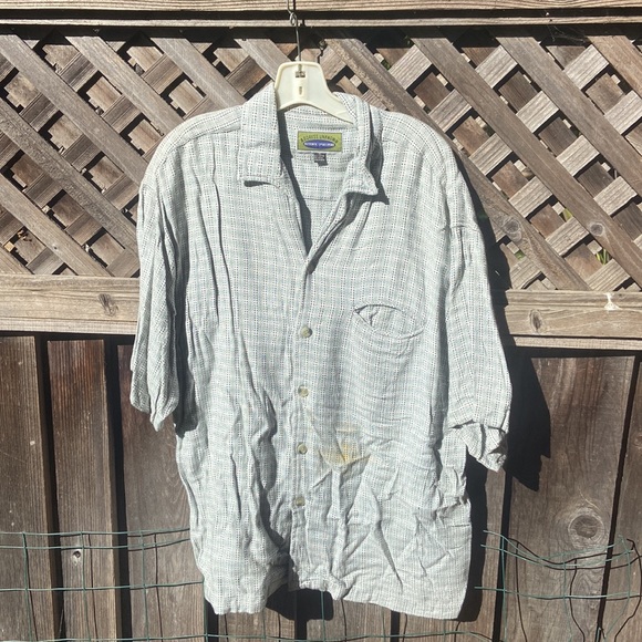 VTG Address Unknown Authentic Sportswear XL Cotton blue Button Up Dress Shirt. - Picture 3 of 3